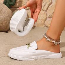 Women's Slip-On Loafers, Comfortable For Commuting And Work - White - View 5