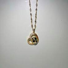 Mặt dây chuyền hình quả bóng đá, mạ vàng 18K, đính đá Cubic Zirconia tổng hợp, quà tặng trang sức dành cho người hâm mộ và những người đam mê bóng đá. - Nhiều màu - Xem 3