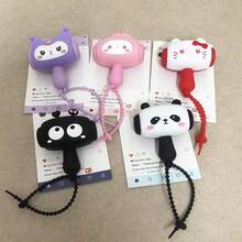 SANRIO Móc khóa hình búa hoạt hình dễ thương phát ra âm thanh khi lắc, đồ chơi giảm căng thẳng bằng silicon cho trẻ em, dây đeo điện thoại, mặt dây chuyền túi xách, lắc tạo ra âm thanh. - Nhiều màu - Xem 3