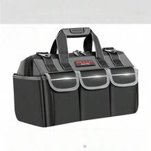 Electrician's Kit - The Perfect Tool Storage Bag, Portable Metal Kit With Water Oxford Cloth, Can Be Used In Automotive, Outdoor Maintenance And Many Other Applications, So That Your Tools Are Organized And Easy To Carry - Grey - View 10