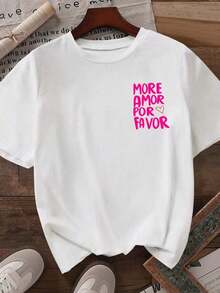 DrmWander Camisetas de mujer Conjuntos de verano Nuevas camisetas de mujer, Únete al Club de Mamás Geniales - Este es un diseño divertido e inspirado en el estilo retro con letras grandes y coloridas impresas sobre un fondo a rayas suave. La tipografía en capas y la alegre combinación de colores hacen que esta camiseta sea perfecta para quienes lo manejan todo mientras siguen siendo geniales. Conjuntos de dos piezas para mujer Atuendos de verano para mujer Camisetas para damas para el verano-Vintage Street Style Unisex Loose Cotton Short Sleeve Crew Neck T-Shirt - Blanco - Ver 2