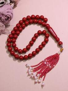 1 mặt dây chuyền tua rua ngọc trai nhỏ mới, 45 hạt tràng hạt Ramadan 10mm, chuỗi tràng hạt đọc kinh Ramadan hàng ngày, quà tặng Ramadan, phụ kiện tôn giáo unisex - Nhiều màu - Xem 11