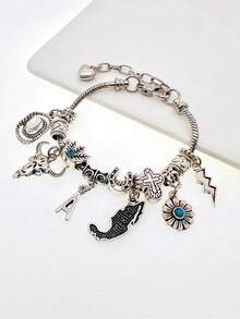 1 chiếc vòng tay tự làm theo phong cách miền Tây, vòng tay hình hoa cúc sấm sét miền Tây, vòng tay hình bản đồ Mexico miền Tây. - MEXICO - Xem 5