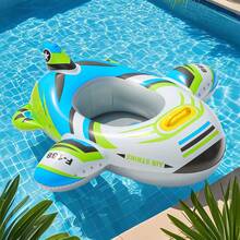 Flotador de avión inflable para niños de verano, 1 unidad, para diversión acuática, piscinas y lagos, consideraciones clave para títulos de productos - Verde - Ver 7