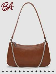 Borsa a tracolla vintage in pelle PU, borsa leggera per pendolari, borsa a spalla classica e portatile, adatta per adolescenti, donne, studenti universitari, donne d'ufficio. Ideale per ufficio, scuola, lavoro, affari, pendolarismo, shopping, appuntamenti, viaggi, attività all'aperto e altre occasioni, inoltre un ottimo regalo per le signore. - Multicolore - Visualizzare 14