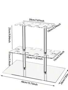 1 cái = 1 bộ / 3 cái = 1 bộ. Giá đỡ ly sâm panh bằng acrylic thanh lịch, kiểu dáng tối giản hiện đại, trong suốt, thích hợp cho tiệc tùng, đám cưới, Giáng sinh. - trong suốt - Xem 10