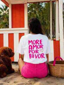 DrmWander Camisetas de mujer Conjuntos de verano Nuevas camisetas de mujer, Únete al Club de Mamás Geniales - Este es un diseño divertido e inspirado en el estilo retro con letras grandes y coloridas impresas sobre un fondo a rayas suave. La tipografía en capas y la alegre combinación de colores hacen que esta camiseta sea perfecta para quienes lo manejan todo mientras siguen siendo geniales. Conjuntos de dos piezas para mujer Atuendos de verano para mujer Camisetas para damas para el verano-Vintage Street Style Unisex Loose Cotton Short Sleeve Crew Neck T-Shirt - Blanco - Ver 7
