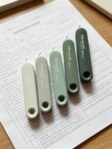 Squeeze-Type Correction Tape, Natural Color Series, Multiple Colors Available, Suitable For Student Correction And Error Fixing Stationery, Back To School - Sets - View 27