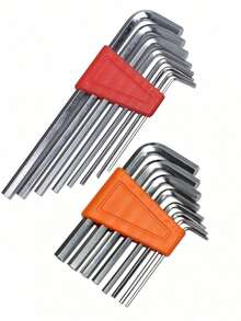 1 Set L-Shaped Wrench, Multi-Color Metric & Imperial L-Shaped Wrench Set, Hex Wrench Tool Kit, Portable - Multiple Styles - View 12