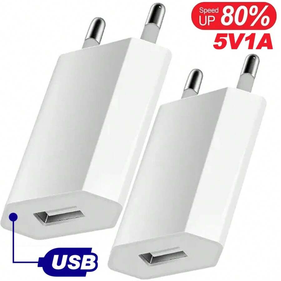 Cargador solar europeo de tipo C E F con enchufe de 220-240V, cargador de pared USB estándar europeo para teléfonos celulares, paneles solares para el Día de los Caídos y el inicio del verano - 4 piezas - Ver 1