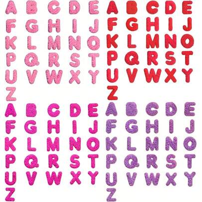 26/52 片 A-Z 英文字母雪尼尔刺绣缝制布贴，适用于服装、夹克、帽子、书籍、背包 - 学校团队字母 DIY 熨烫刺绣布贴配件