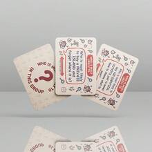 Who's Most Likely" Party Social Deduction Card Game - 54 Carefully Selected Question Cards With Rounded Corners, Friend Gathering Ice Breaker And Teasing Tool, Humorous Prank Cards, Multiplayer Interactive Board Game, Suitable For Camping, Travel And All Kinds Of Social Gatherings, Ignite Joyful Moments Anywhere, Perfect Holiday Gift - Rusty Rose - View 5
