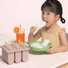 12pcs Silicone Ice Pop Mold, Suitable For Homemade Ice Cream Popsicles, Creative Ice Cream Cone Mold, DIY Ice Pops And Ice Cubes - Multicolor - View 7