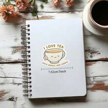 1/3/5 miếng dán hình chữ "Tôi yêu trà" chống thấm nước, chống nắng cho bình nước, sổ tay, laptop, hình dán dễ thương vui nhộn cho sổ tay, laptop. - Nhiều màu - Xem 3
