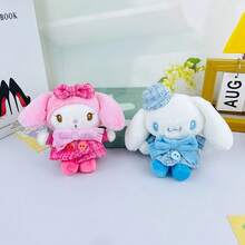 1 pieza Muñeco de peluche Sanrio - Kuromi, My Melody, Hello Kitty, Cinnamoroll Juguetes de peluche suaves para niños, Peluches de personajes de dibujos animados lindos, Regalo de cumpleaños, Decoración de habitación, Juguetes de peluche coleccionables - Multicolor - Ver 5