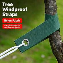 Tree Support Straps, Seedling Fixation Straps, Anti-Wind Fixation Straps, Outdoor Tree Support Straps With Metal Rings To Prevent Falling, Suitable For Garden And Yard - Multicolor - View 2