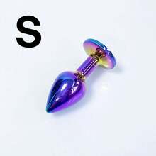 1pc, Metal Anal Plug, Gem Base Butt Plug, Anal Massage Dilatancy Toys, G-Point Massage, Stimulator Anal, Anus Sex Toys For Women And Men - Dazzling - View 8