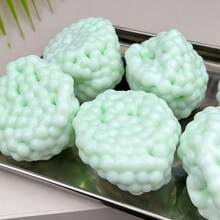 6pcs Brand New And Fun Handmade Squeezable Green Ball, Perfect For Making Creative Toys, Adult Sensory Stress Relief Toys, Global Family Gatherings, Holiday Parties, Carnivals, Easter, Handmade Green Squeeze Ball, Containing Marbles - ASMR Relaxation Toy - Bursting Beads - View 6