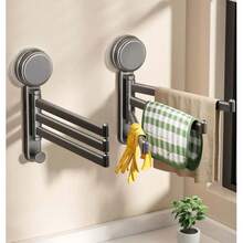Giá treo khăn lau bếp bằng giác hút, giá để ráo nước xoay được, giá đựng đồ nhiều thanh đặt cạnh bồn rửa và bệ cửa sổ, giá treo khăn gắn tường. - Nhiều màu - Xem 2