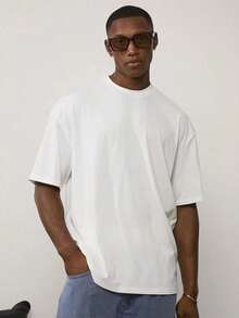 Camiseta Oversize para Hombre  en Blanco con Estampado de Números - Blanco - Ver 6