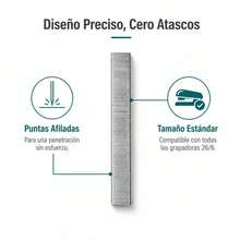 Indra Box Of 5,000 Staples 1.2*0.6 Cm IND-0064 For Generous And Practical Stapling Tasks - Single Piece - View 5