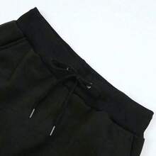 Men's Premium Casual Jogger Sweatpants With Paris Gradient Print, Gym Style, With Pocket, Flannel Lining, Winter Style, Immediate Shipping - Black - View 4