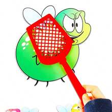 hoojojo 1 Set Of DIY Erasable Cards Set, Reusable Writing Cards With 4 Fly Swatter Game Props, 6 Colors Interactive Reaction Matching Game, Cognitive Learning Supplies, Creative Stationery Learning Props For Family Party Activity Back To School - Multicolor - View 12