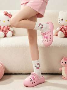 Hello Kitty Women's Hollow Hole Sandals, Summer Versatile EVA Lightweight Comfortable Slippers, Indoor Home Outdoor Wear - Pink - View 3