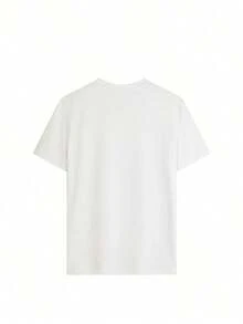 Women's 100% Cotton T-Shirts 2026, Women's Casual T-Shirt With Colorful Letter And Cartoon Character Print, Round Neck, Short Sleeve, Spring/Summer, Versatile For Everyday Use, Pink Hen Party - White - View 5