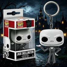 1pc Popular Christmas Eve Horror Peripheral Skeleton Jack Q-Version Keychain Pendant Collection Gift - Multicolor - View 3