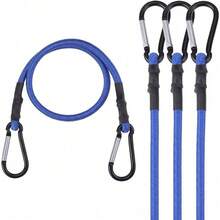 1/2pcs 60cm Heavy Duty Rubber Bungee Cord With Aluminum Alloy Hooks, Sturdy Elastic Rope For Outdoor Tent And Camping Accessories - Multicolor - View 14