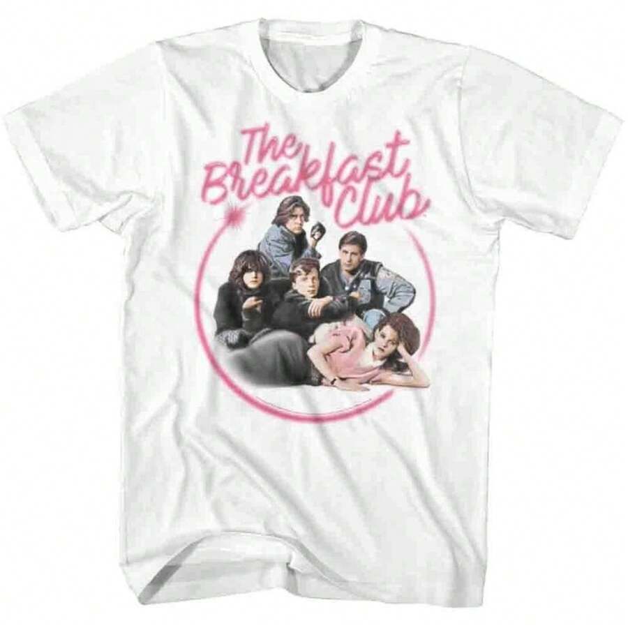 Breakfast Club Airbrush White Adult T-Shirt - 圖片色 - 查看 1