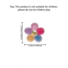 24pcs Rainbow, Sunflower Detachable DIY Shoe Charms, Cute Resin Glitter Ice Cream Shoe Decorations, Removable Shoe Clips - Perfect Christmas And Birthday Gift - Multicolor - View 3