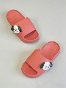 Sandalias de mujer con correa deslizante, diseño de cachorro de dibujos animados lindo, zapatillas de suela gruesa y suave de EVA premium, adecuadas para adolescentes y mujeres, de doble uso para el hogar y el exterior en verano y otoño, ligeras, cómodas y elegantes, zapatillas de interior fáciles de poner, para el dormitorio, la playa, la piscina y el uso diario - Multicolor - Ver 13