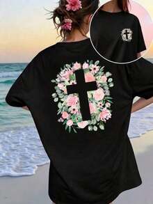Women T-Shirts - Black - View 9