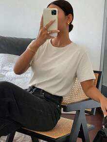 Summer Off-Shoulder T-Shirt - Green - View 3