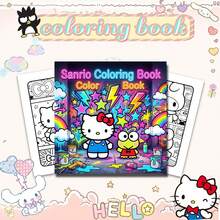 SANRIO 1 本可爱的三丽鸥涂色书，适合成人和青少年，可爱又舒适。24 页可爱的三丽鸥角色场景线稿，是放松身心、缓解压力的完美涂色工具。 - D - 查看 2