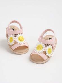 Cute Open Toe Sandals Suitable For Girls & Toddlers, Breathable Lightweight Non-Slip For Indoor & Outdoor Wear, Spring/Summer - Pink - View 8