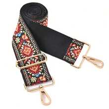 Dây đeo vai thay thế có thể điều chỉnh, rộng 5cm, kiểu Bohemian, chất liệu jacquard bền chắc, đa năng, phù hợp với túi xách nữ, ví cầm tay, túi du lịch, túi golf, túi tote, hành lý, túi đeo vai, túi tập gym, túi mini. - Nhiều màu - Xem 8