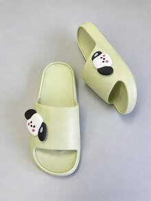 Sandalias de mujer con correa deslizante, diseño de cachorro de dibujos animados lindo, zapatillas de suela gruesa y suave de EVA premium, adecuadas para adolescentes y mujeres, de doble uso para el hogar y el exterior en verano y otoño, ligeras, cómodas y elegantes, zapatillas de interior fáciles de poner, para el dormitorio, la playa, la piscina y el uso diario - Multicolor - Ver 12
