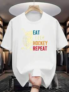 Jersey de Hockey para Niños - Tela cómoda y elástica, gráficos de jugadores vívidos, manga corta, cuello redondo, poliéster, ideal para competiciones y actividades al aire libre, para adolescentes. - Blanco - Ver 6