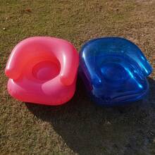 Tumbonas inflables, sofá de aire, silla inflable, accesorios de juego al aire libre, asiento portátil de viaje para acampar en la playa para niños - Rosa S - Ver 4
