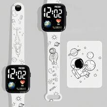Relojes digitales  Stitch & Lio, relojes con estampado de acción de dibujos animados a la moda, relojes LED de Anime, relojes para niños, regalos de cumpleaños, juguetes - 1 Reloj-B - Ver 20