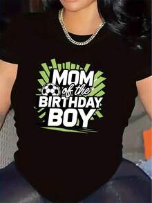 Camiseta de Manga Corta de Poliéster para la Mamá de Cumpleaños, Ideal para Fiestas, Duradera y Cómoda, Perfecta para Uso en Interiores y Exteriores, Diseño Estiloso con Detalles en Verde, Tela Suave, Ligera y Transpirable - [Blanco] - Ver 6