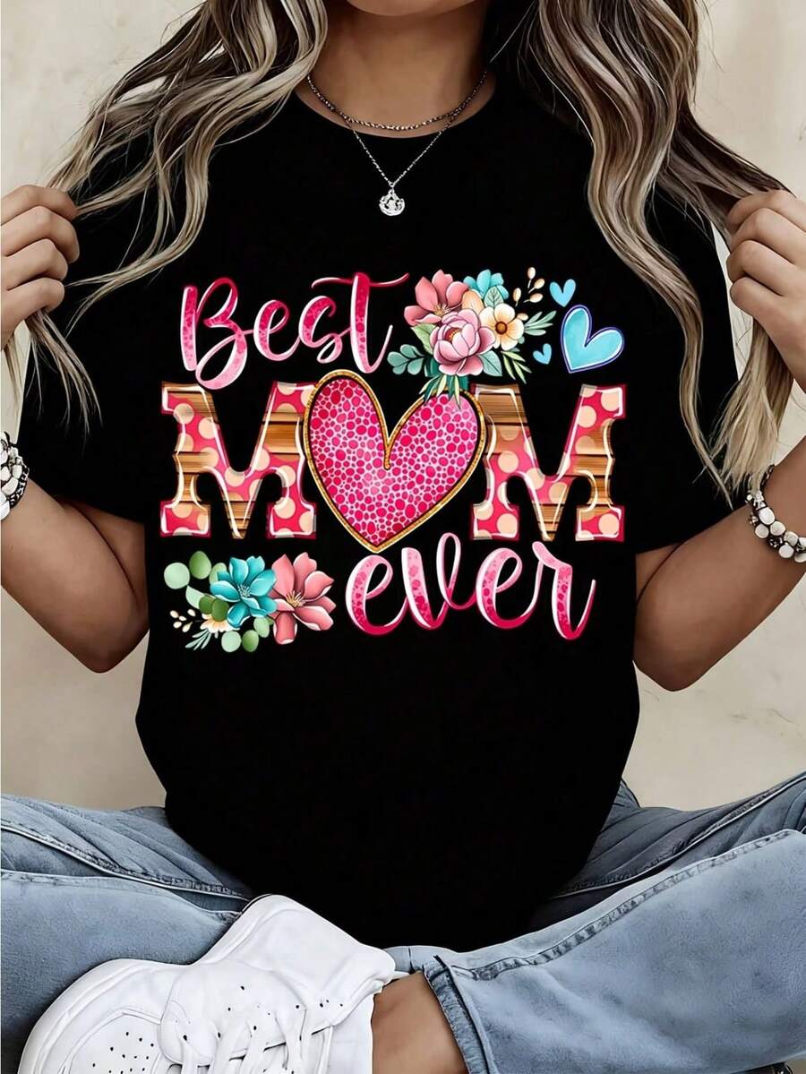 Funny T-Shirt - 100% Cotton, Round Neck In Black With Original Print - Ideal For Casual Use, Gardening Clothes, Black And White Print, Round Neck For Men And Women, Perfect As A Gift For Halloween, Christmas, Thanksgiving Or Birthday. - 黑色 - 查看 1
