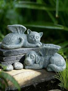 1个北欧风格猫狗动物摆件，适合学生书桌和办公桌摆放。它是理想的桌面装饰品。符合当前流行风格，为您的生活增添艺术气息。它将成为您桌面上引人注目的焦点装饰。 - 貓狗擺飾 - 查看 7