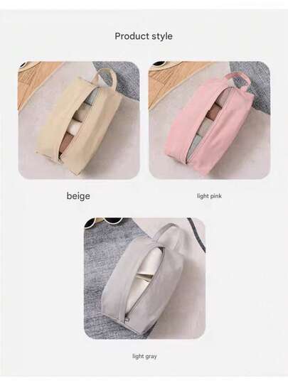 Portable Travel Bra Storage Bag, Handheld Underwear & Socks Organizer Pouch, Convenient Clothing Sorting Storage Bag