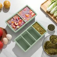 Silicone Freezer Molds For Soup With Lid, 1-Cup & 2-Cup Large  Trays Food Storage Containers For Meal Prep, Freeze 500mL/250mL/125mL Portions – 2 Pack - 1 - 查看 4