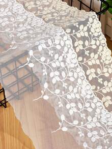 1 Yard Embroidered Lace Trim, 13cm Wide, DIY Bridal Lolita Decor Accessory - C - View 1