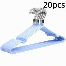 1/10/20pcs Thickened Dip-Dyed Clothes Hangers, New Thick Hangers, Adult Hangers, Dip-Dyed Non-Slip Seamless Drying Racks, Children Hangers - Multicolor - View 13